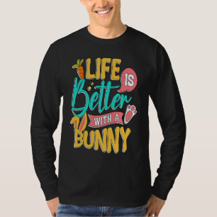 Camiseta La vida con un conejo lindo conejito mamá conejos