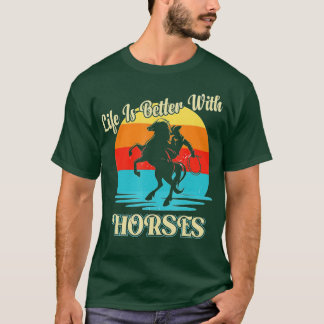 Camiseta La Vida Cuidada Es Mejor Con Los Caballos De Cabal