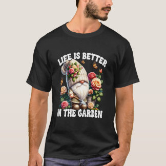 Camiseta La vida de abuelo es mejor en el gnomo del jardín