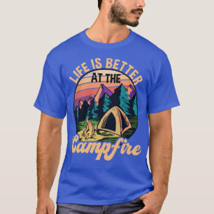 Camiseta La Vida De Camping En La Fogata