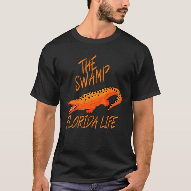 Camiseta La vida de Florida en el pantano de Florida (Anverso)
