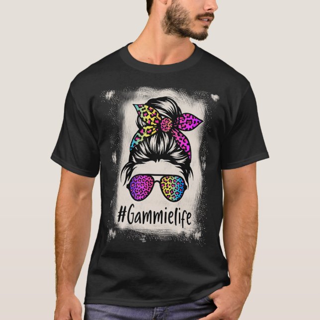 Camiseta La vida de Gammie blanqueada y desordenada Bun Rai (Anverso)