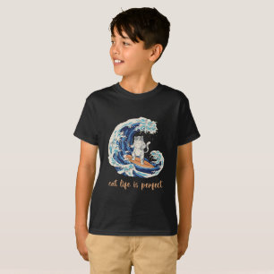 Camiseta La vida de gato es perfecta cuando se surfea - Ama