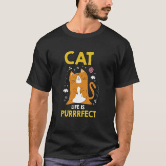 Camiseta La vida de gato es Purrrfecta