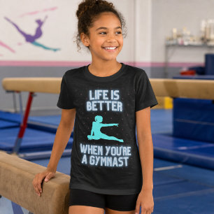 Camiseta La vida de gimnasta es mejor Cita divertida de g