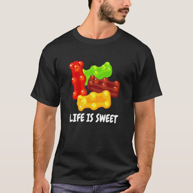 Camiseta La Vida De Guay Es Dulce Para Los Hombres De Oso G (Anverso)