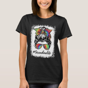 Camiseta La vida de la abuela blanqueada, desordenada Chica