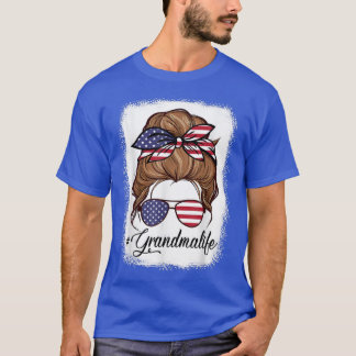 Camiseta La vida de la abuela de la bandera de Estados Unid
