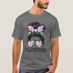Camiseta La vida de la abuela del perro desordenada, el pel