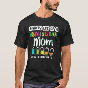 Camiseta La vida de la batería de la madre del colegio nata