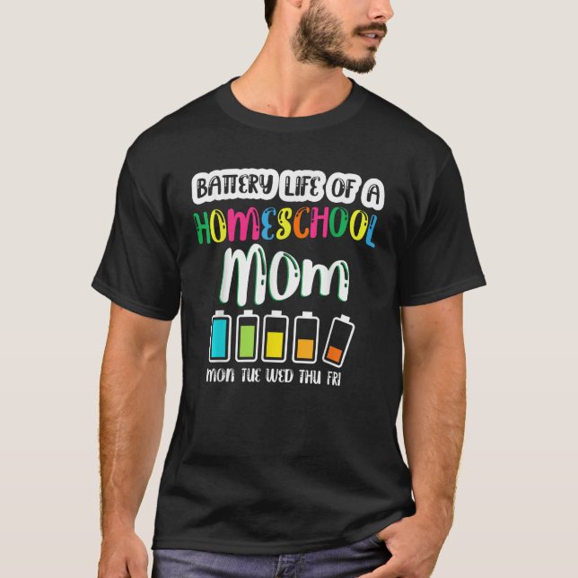Camiseta La vida de la batería de la madre del colegio nata (Anverso)