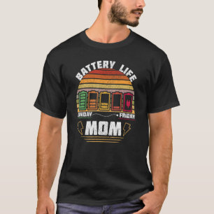 Camiseta La vida de la batería de la madre mamá madre espos