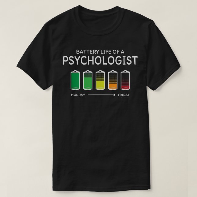 Camiseta La vida de la batería de un psicólogo y su psicolo (Diseño del anverso)