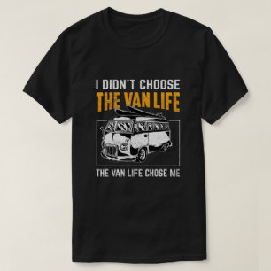 Camiseta la vida de la camioneta me eligió como viaje retro