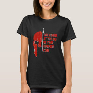 Camiseta La vida de la carrera Spartan comienza al final de