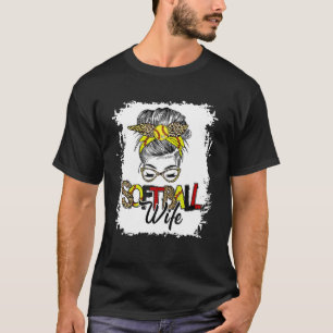 Camiseta La vida de la esposa del softball con el leopardo 