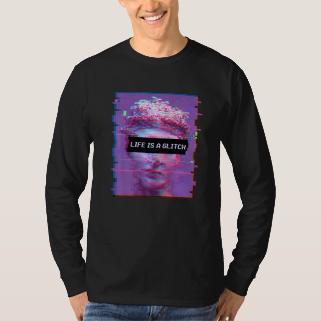 Camiseta La Vida De La Estatua De David De La Vaporwave Es  (Anverso)