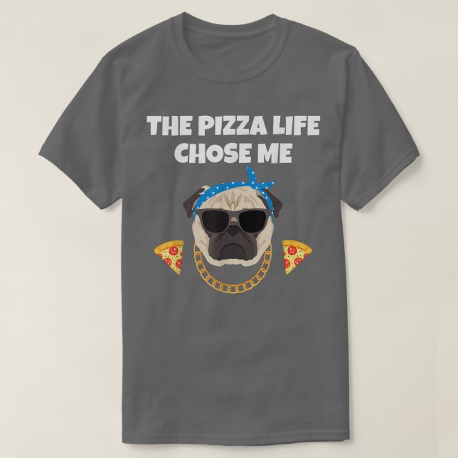 Camiseta La Vida De La Pizza Me Eligió Comida Divertida Com (Diseño del anverso)