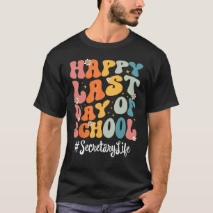 Camiseta La Vida De La Secretaria Retro Feliz El Último Día