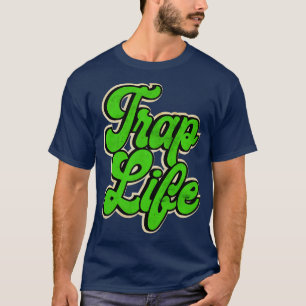 Camiseta La vida de la trampa musical verde