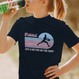 Camiseta La Vida De Las Bolas De Pickleball Es Mejor En El