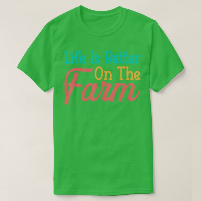 Camiseta La Vida De Las Camisas De Jardinería Agrícola Es M (Diseño del anverso)