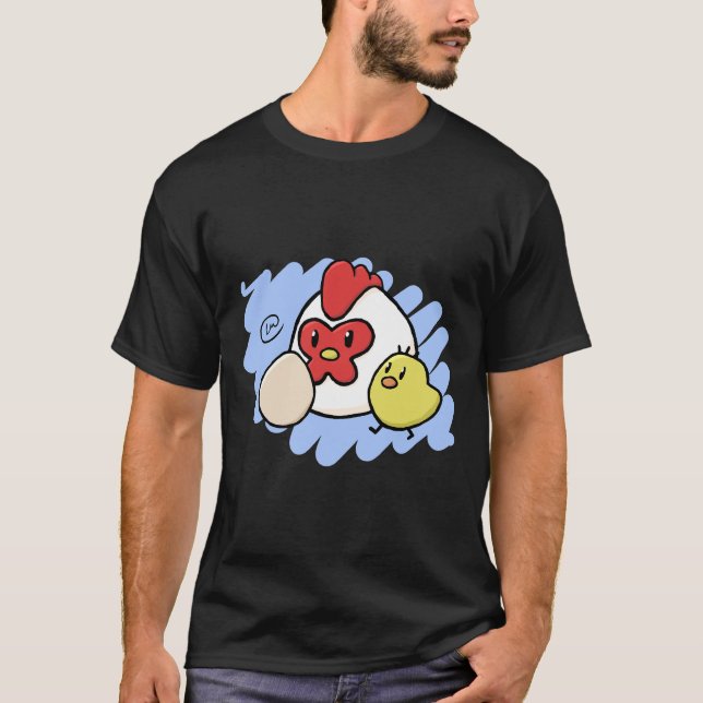 Camiseta La vida de las gallinas (Anverso)