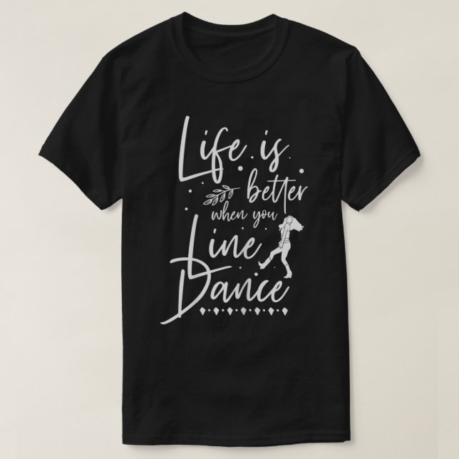 Camiseta La vida de las mujeres es mejor bailarina de danza (Diseño del anverso)