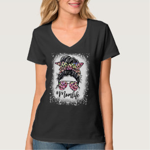 Camiseta La vida de las mujeres leopardo rosado en el día d