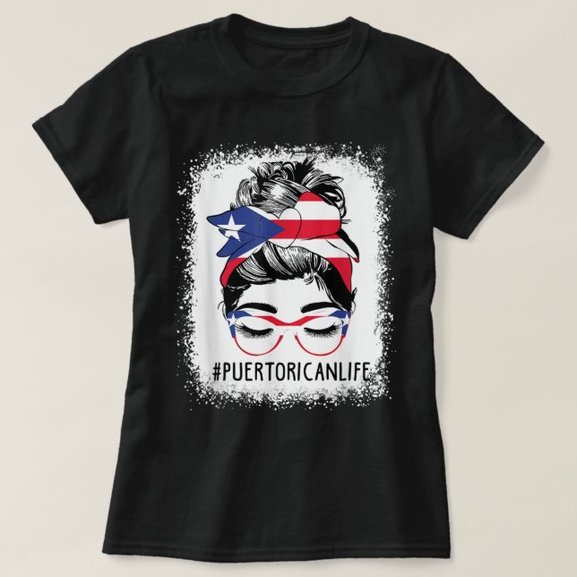 Camiseta La vida de las mujeres puertorriqueñas en Puerto R (Diseño del anverso)
