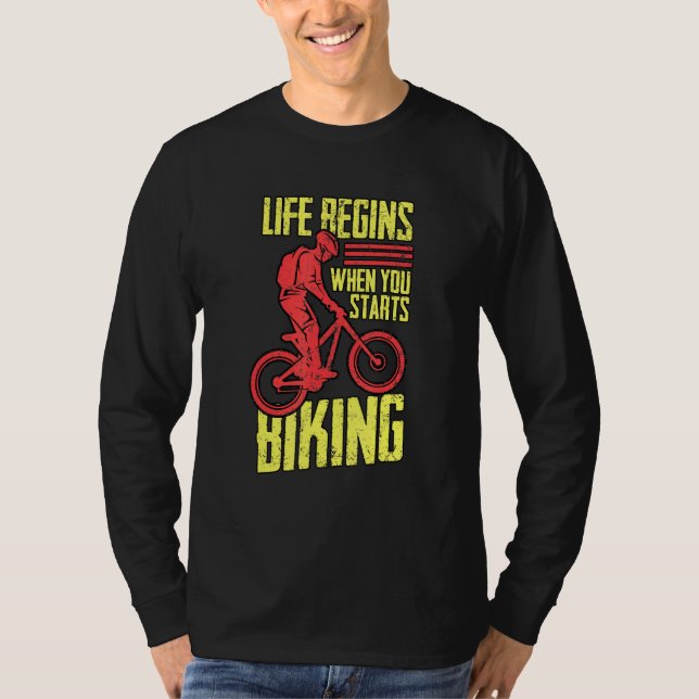 Camiseta La vida de las personas que se cierran en biciclet (Anverso)