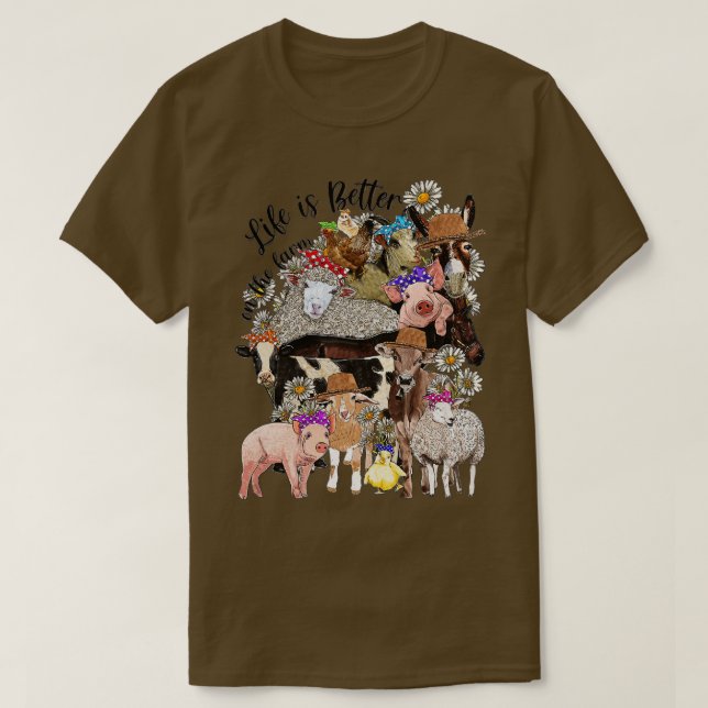 Camiseta La Vida De Los Animales Occidentales Es Mejor En L (Diseño del anverso)