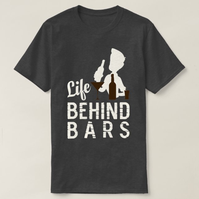 Camiseta La vida de los barman tras las rejas (Diseño del anverso)