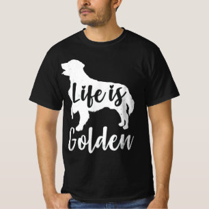 Camiseta La vida de los Golden Retriever es el amante del p