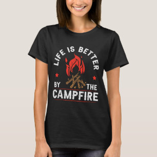 Camiseta La vida de los hombres es mejor junto al campista 