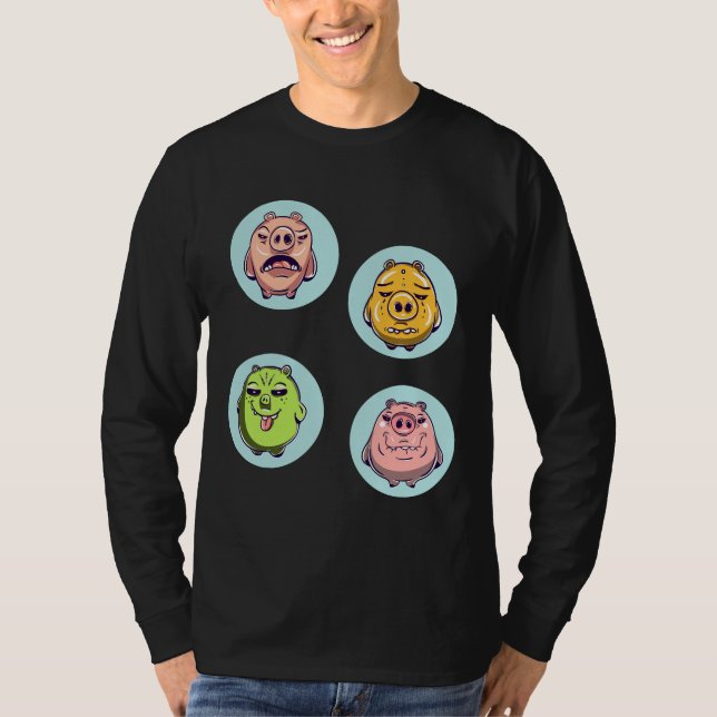Camiseta La Vida De Los Memes De Un Animal Porcino (Anverso)