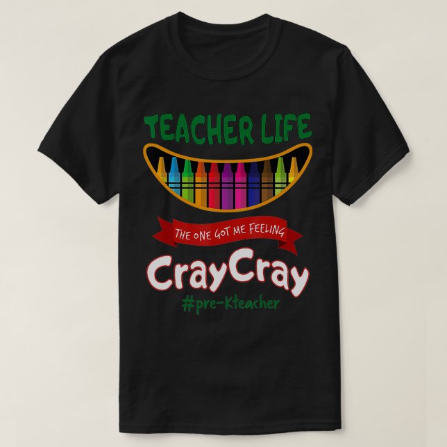 Camiseta La vida de los profesores me hizo sentir profesor  (Diseño del anverso)