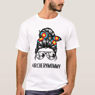 Camiseta La vida de mamá de tiro con arco Gafas de pelo de