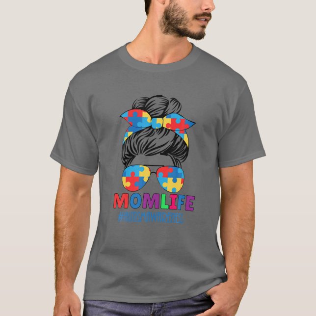 Camiseta La vida de mamá del autismo (Anverso)