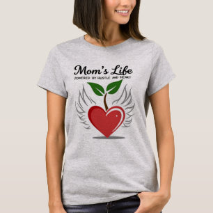 Camiseta La vida de mamá: Impulsada por el ajetreo y el cor