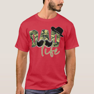 Camiseta La vida de papá y el Gorra con el camo por el día 
