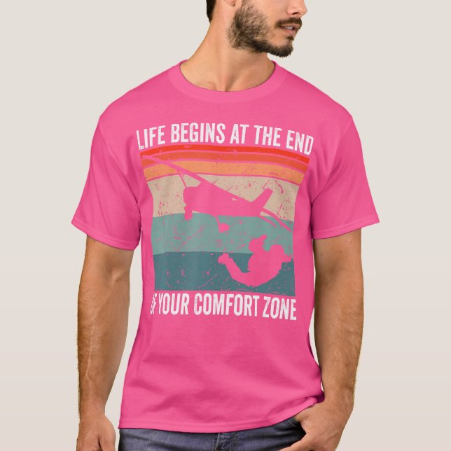 Camiseta La Vida De Parapente Comienza Al Final De Tu Comod (Anverso)
