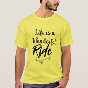 Camiseta La vida de patinaje alegre es hermosa - Cita de vi
