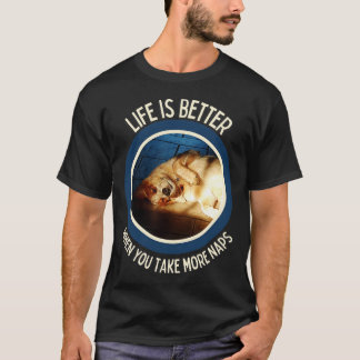 Camiseta La vida de perro de ganado australiano es mejor cu