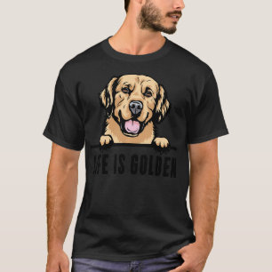 Camiseta La vida de perro de Golden Retriever
