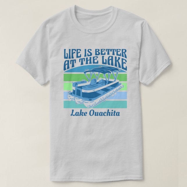 Camiseta La vida de Pontoon es mejor el Personalizable del  (Diseño del anverso)