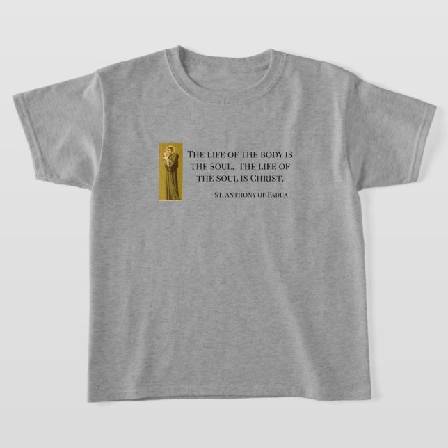 Camiseta La vida de San Antonio del Alma es Cristo (Distribución)