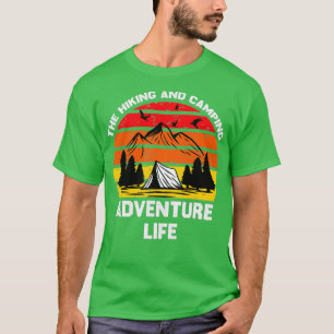 Camiseta La Vida De Senderismo Y Camping.