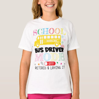 Camiseta La vida de un conductor de autobús escolar retirad