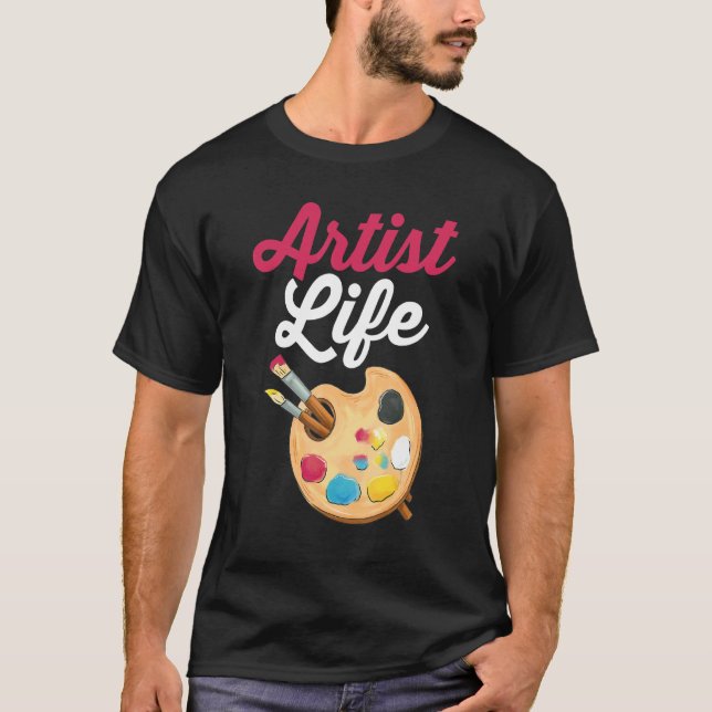 Camiseta La vida de un maestro pintador (Anverso)